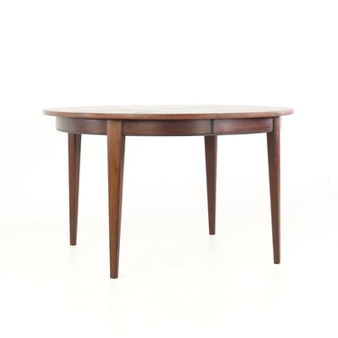 Johannes Andersen for Uldum Møbelfabrik Mid Century Rosewood Expanding Dining Table with 3 Leaves - mcm 