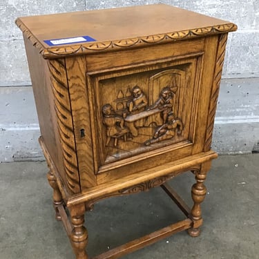 Solid Oak Tobacco cabinet (Seattle)