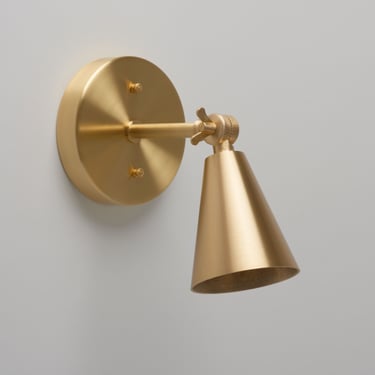 Mid Century Modern Wall Sconce - Adjustable Light - Brass Fixture - Wall Sconce - Vanity Lighting - Reading Light 