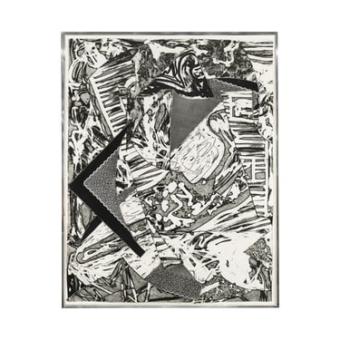 Frank Stella "Swan Engraving III" Etching 1982 (Signed and Dated)