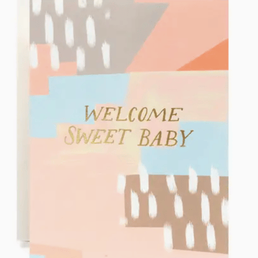 Abstract Welcome Sweet Baby