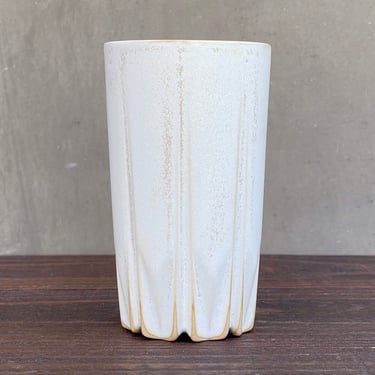Tall Porcelain "Stealth" Cup  -  Satin White 