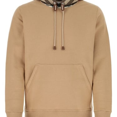 Burberry Men Beige Cotton Blend Sweatshirt