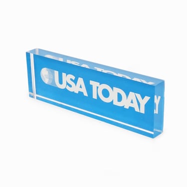USA Today Advertisement American Daily Newspaper Paperweight Advertisement Vintage News 