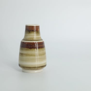 Scandinavian Collectible Small Brown Stoneware Vase by Gunnar Borg for Höganäs Keramik, 1960s 