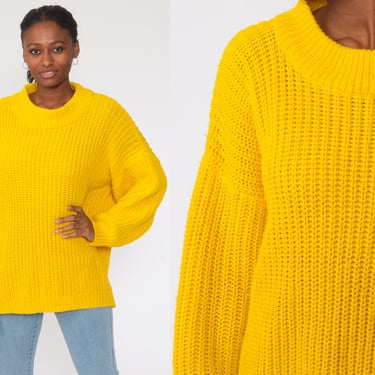 Plain yellow outlet jumper