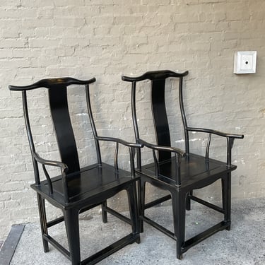 Pair of Chinese Throne Chairs