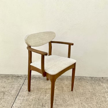 Cream Textured Vinyl Dining Chairs