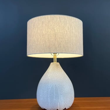 Mid-Century Modern Lava Glaze Ceramic Table Lamp, c.1960’s 