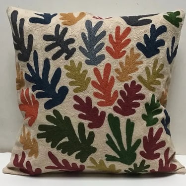 Matisse Leaves Pillow, Sand