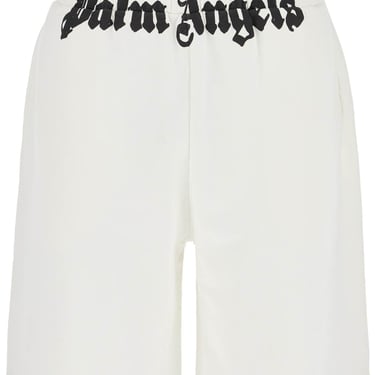 Palm Angels Sporty Bermuda Shorts With Logo Print Men