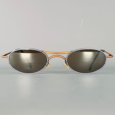 L.A.EYEWORKS Bender Orange Gunmetal Metal Sunglasses