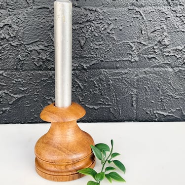 Wooden Single Candle Stick Holder