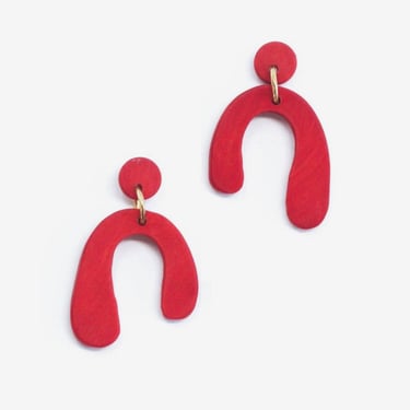 Rover &amp; Kin - Baby Parabola Earrings: Goji