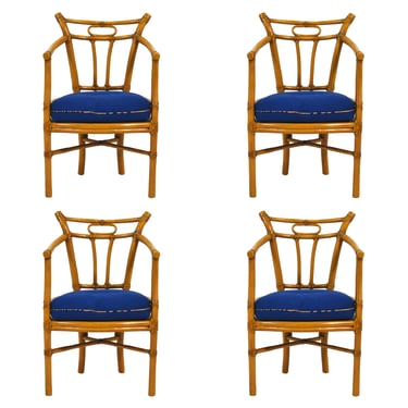 McGuire Set of Four Armchairs