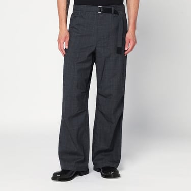 Sacai Gray Cargo Pants With Belt Men