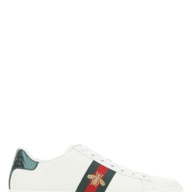 Gucci Woman White Leather Ace Sneakers