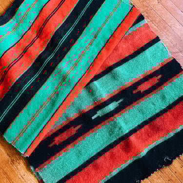 Vintage Woven Wool Central American Textile/Horse Blanket (1970’s) (Please Select)
