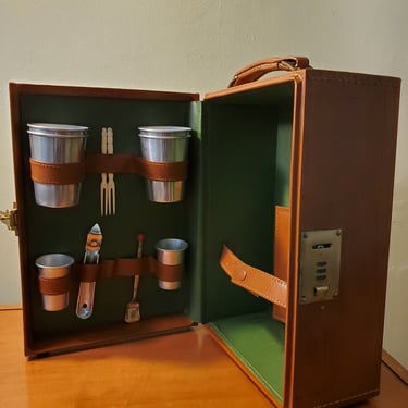 Traveling Bar with Combination Lock- Vintage from the 1960s 
