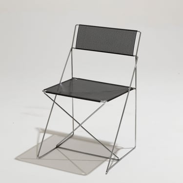 “X-LINES” METAL CHAIR, NIELS JORGEN HAUGESEN, 1970s