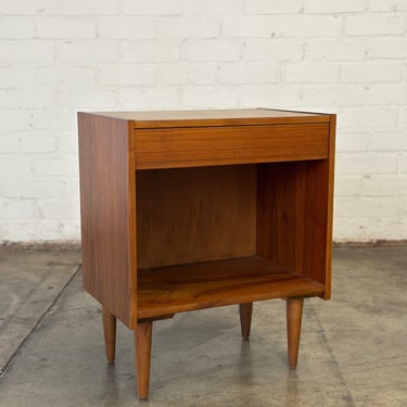 Minimal Teak Nightstand 