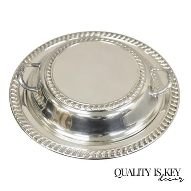Vintage Sheffield Silver on Copper Silver Plated Sheridan Lidded Serving Dish