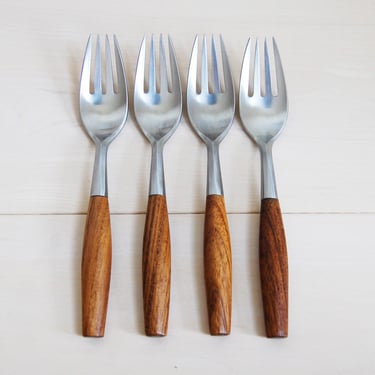 Set of 4 Dansk Fjord Flatware Dinner Forks by Jens Quistgaard 