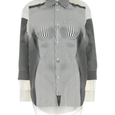 Jean Paul Gaultier Women Printed Organza E Polyester Oversize Shirt