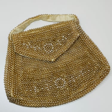 1950s Beaded Floral Handbag