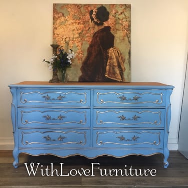 French Provincial Long Dresser /Buffet/ Credenza 