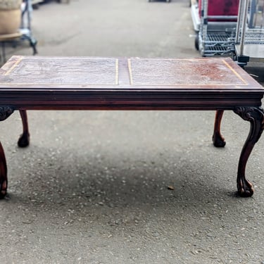 Small Antique Clawfoot Coffee Table
