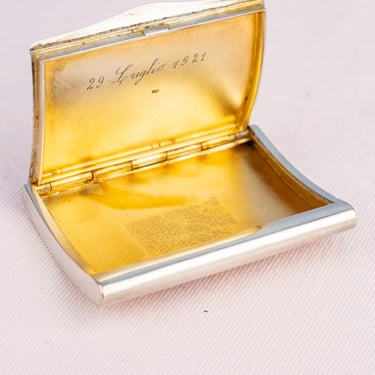 Antique Italian Sterling Silver Card Case