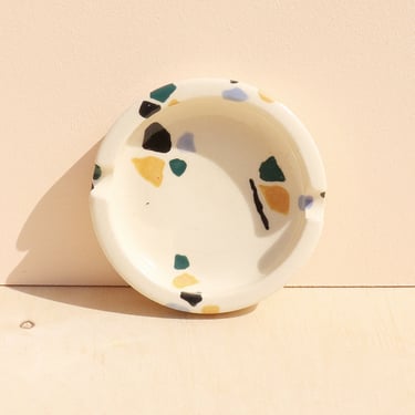 Ceramic Ashtray / Terrazzo Style Tray / Modern Accessories Tray 