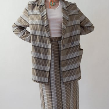 80s Matisse Silk Skirt Suit 