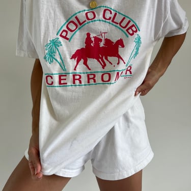 Vintage Off White 'Polo Club Cerromar' T-Shirt