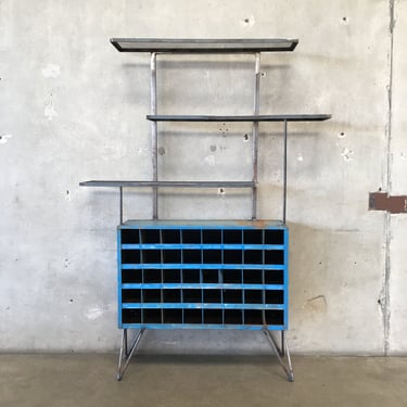 Vintage Curtis Industrial Cabinet with Added Shelving