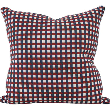 Barret Pillow - Blue &amp; Red