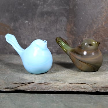 Venetian Style Pulled Glass Baby Bird | Your Choice of Design/Color | Hand Crafted Glass Sculpture Bird | Bixley Shop 