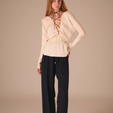 Gucci Backless Silk Blouse