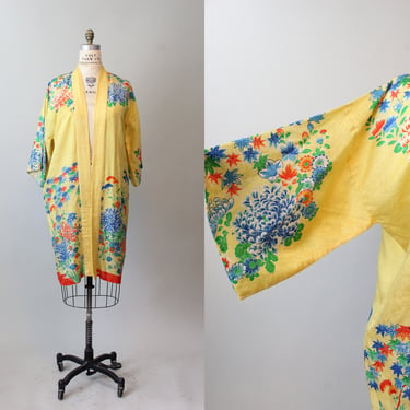 1920s SILK pongee KIMONO robe all sizes | new spring 
