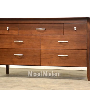 Refinished Walnut Dresser by Drexel Profile 