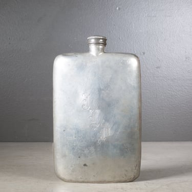 19th c. Sterling Silver Abercrombie & Fitch Flask c.1890-1900