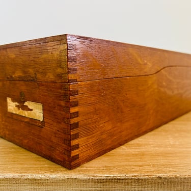 Vintage Globe Wernicke Dovetail Joint File Box 7314C 