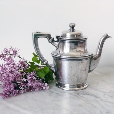 Vintage Hotel Silver Teapot 