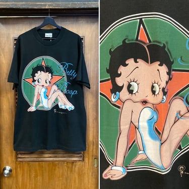 Vintage 1990’s Dated 1995 Betty Boop Original Cartoon Hip Hop Oversize Tee Shirt, 90’s T Shirt, 90’s Graphic Tee, Vintage Clothing 