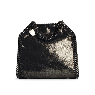 Stella Mccartney 'Falabella Tiny' Black Faux Leather Bag Women