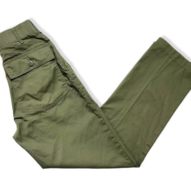 Vintage US Army OG-507 Field Trousers / Pants ~ measure 24.5 x 30.25 ~ Post Vietnam War ~ 24 / 25 Waist ~ Fatigues 