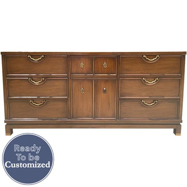 68&quot; Unfinished 6 Drawer 1 Door R-Way Vintage Buffet #08768