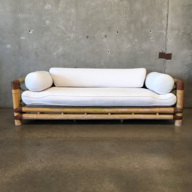 Vintage Bamboo Outdoor Sofa