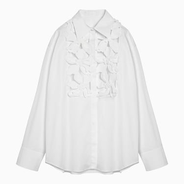 Valentino White Cotton Shirt With Embroidery Women